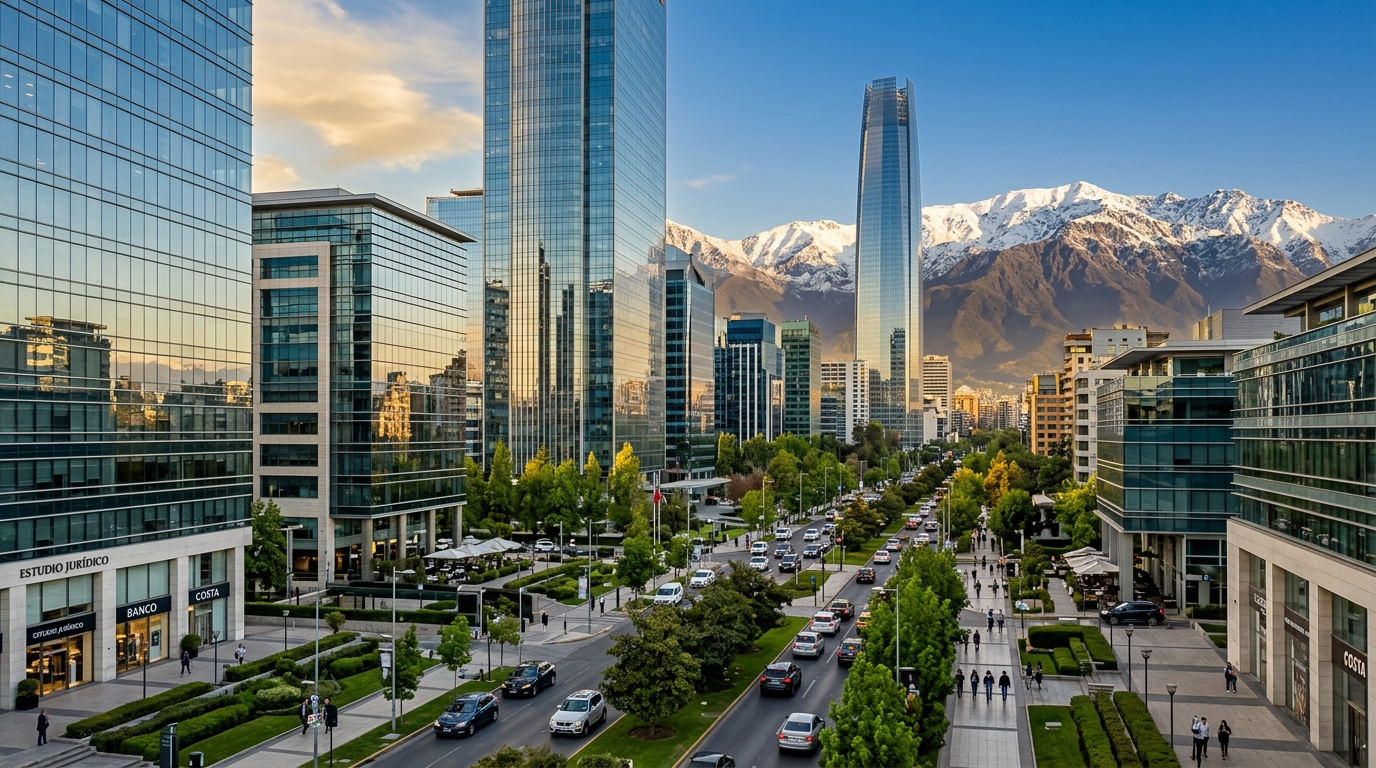 Distrito financiero Sanhattan y Costanera Center en Gran Santiago de Chile — Auditoría Express